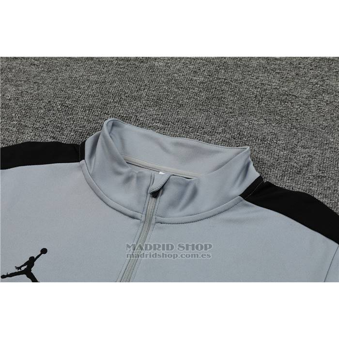 Chandal de Sudadera del Paris Saint-Germain Jordan Nino 2023-2024 Gris